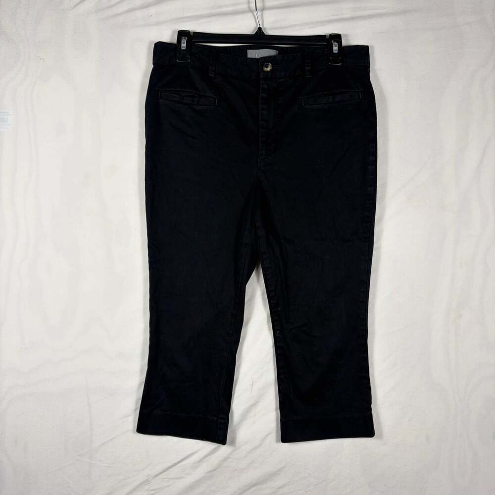 By Anthropologie Capri Pants Size US 8 Black